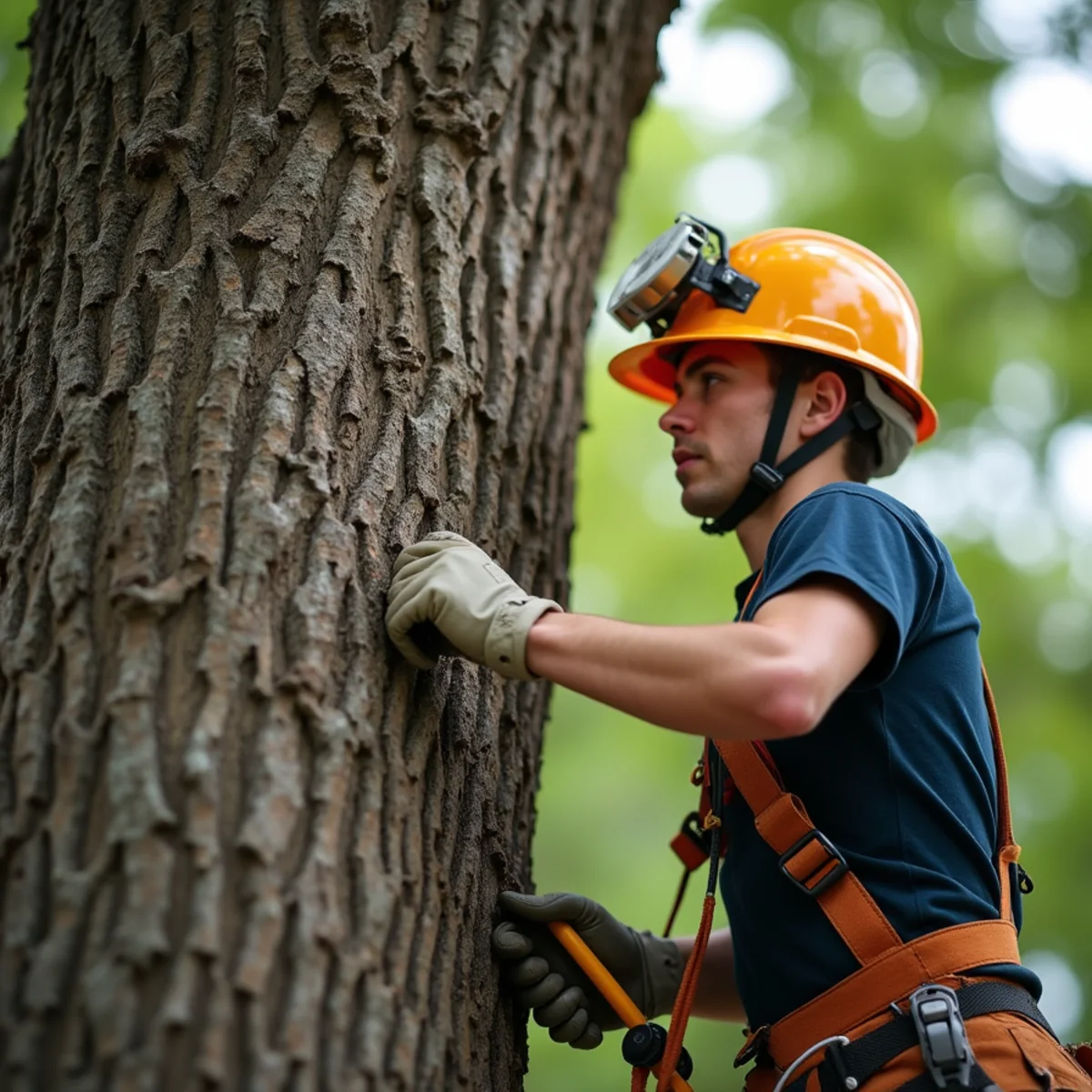 Field arborist inspection for austin tree removal permit