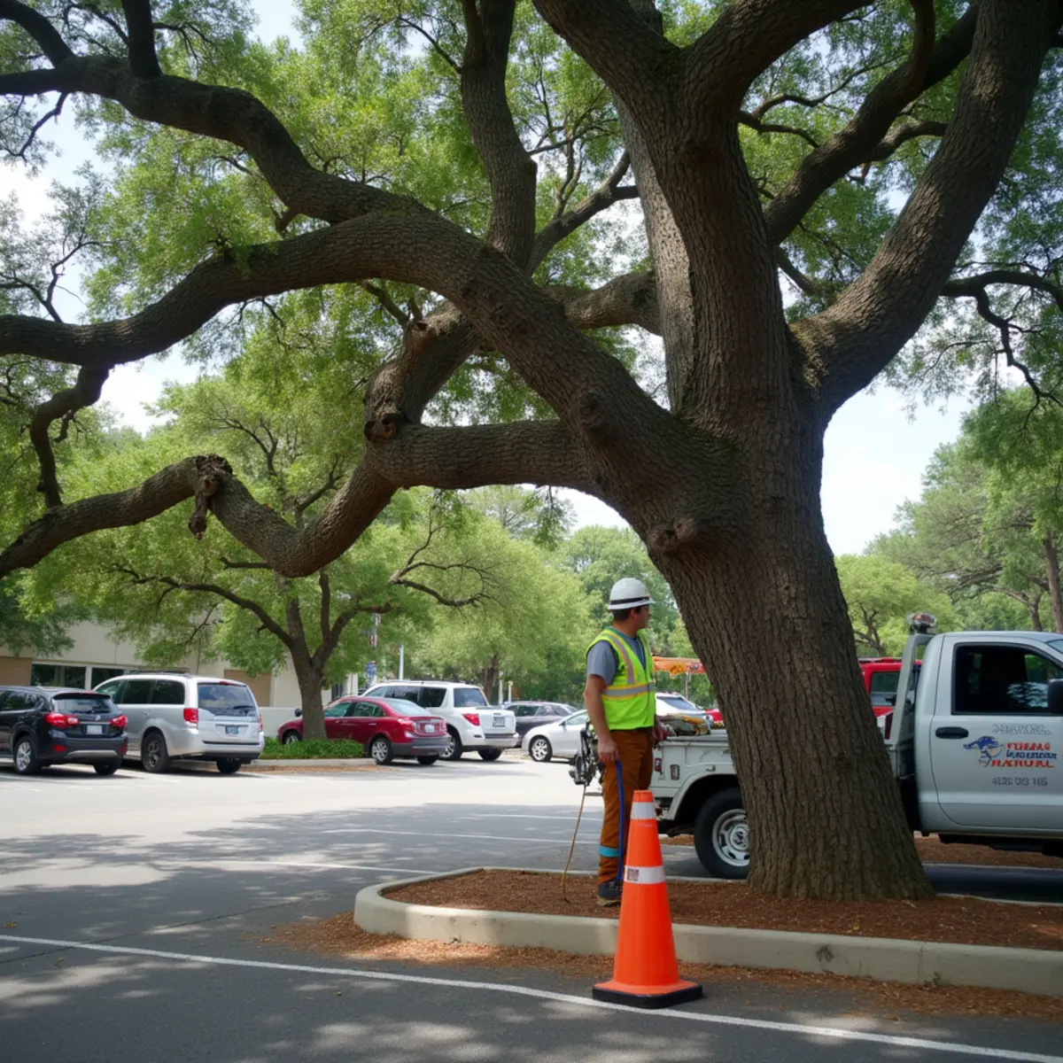 Field arborist inspection for commercial tree risk assessment