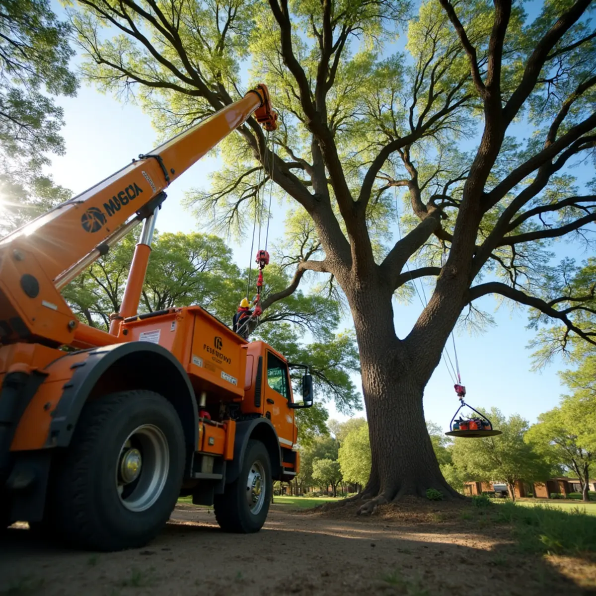 Tree removal and crane rigging in Barton Creek TX