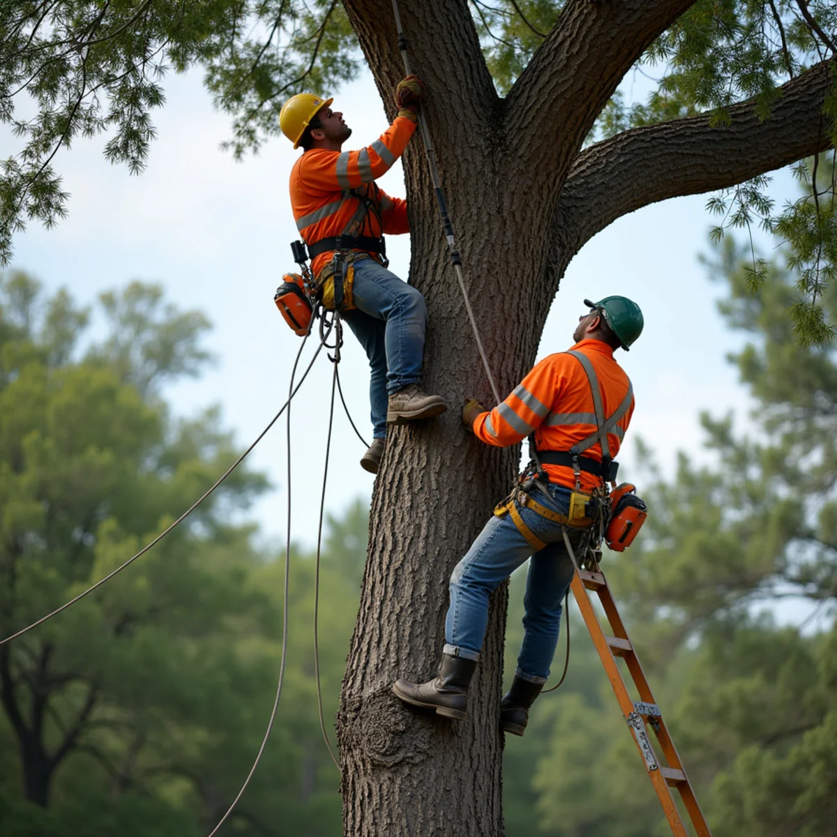 Tree removal and crane rigging in Round Rock TX